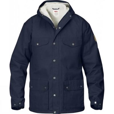 Fjallraven Greenland - Férfi Télikabát - Sötét Sötétkék (Magyarország WHM401728)